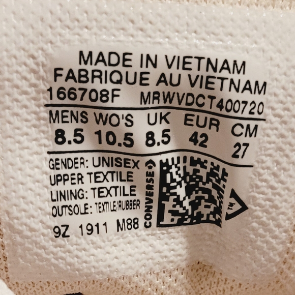 Converse CTAS OX Peony Pink/White/Black - Picture 11 of 12